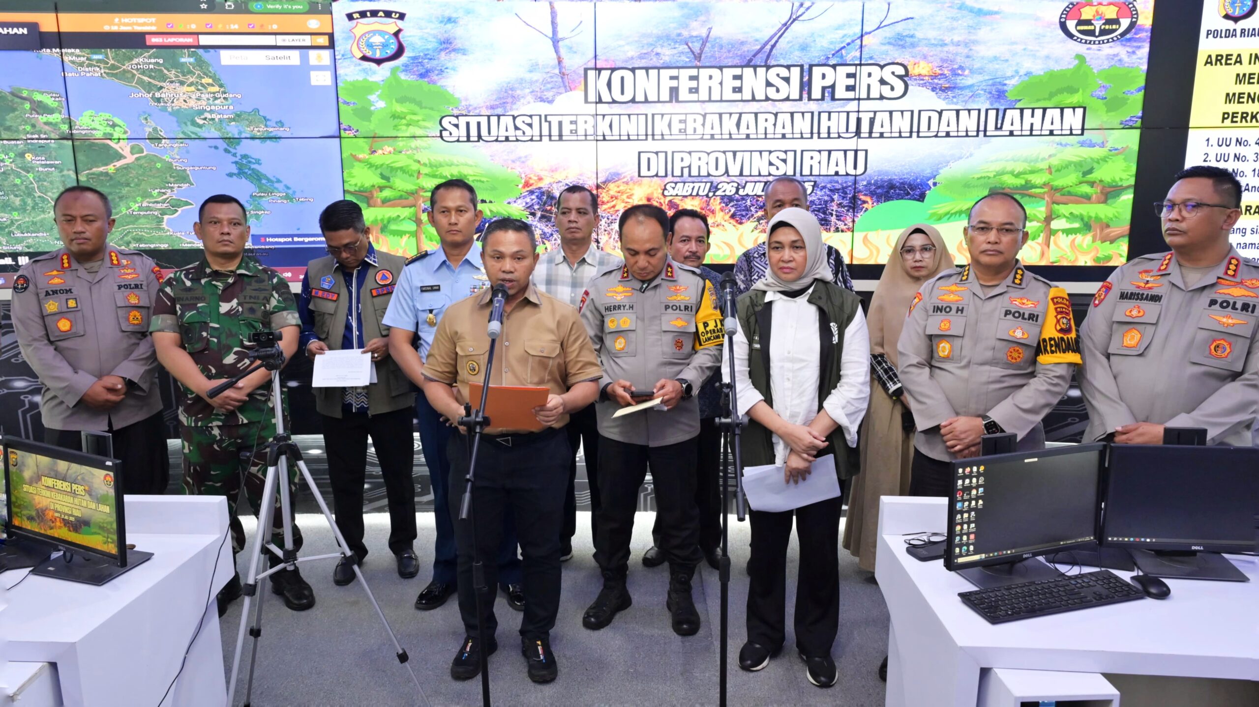 Alhamdulillah, Asap di Riau Hilang dan Titik Api Turun Drastis. Gubernur Tetap Siagakan Masyarakat